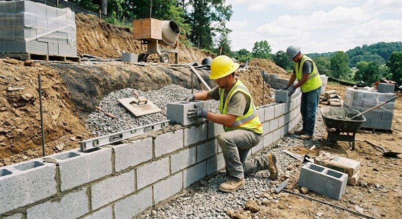 Block Wall Replacement in West Hartford, CT