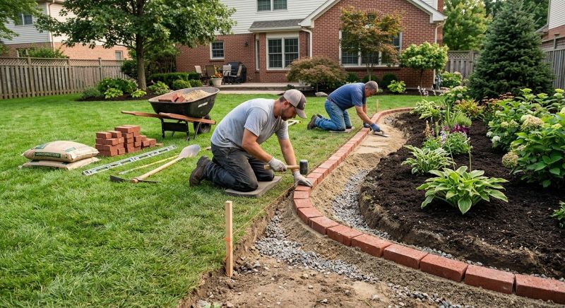 Brick Landscaping Installation in West Hartford, CT