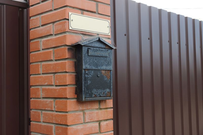 Repaired Brick Mailbox with New Mortar