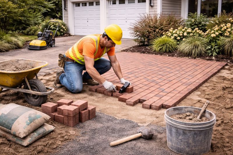 Brick Paving Installation in West Hartford, CT