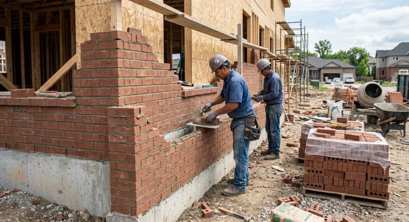 Brick Wall Installation in West Hartford, CT