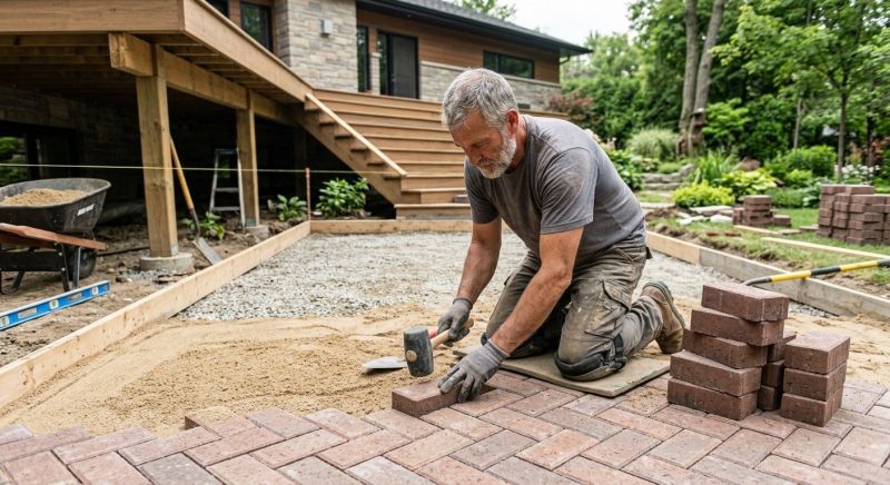 Deck Masonry Installation in Worcester, MA
